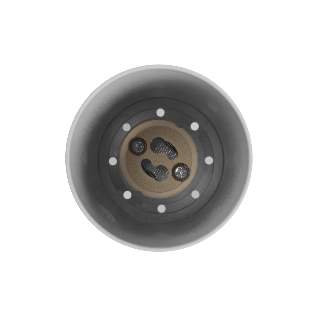 Maclean utanpåliggande armatur/rör, spot, rund, aluminium, GU10, 55x130mm, vit, MCE360 W 3st+LED-lampa GU10 7W Maclean Energy MCE437 NW neutralvit 4000K, 220-240V~, 50/60Hz 3st