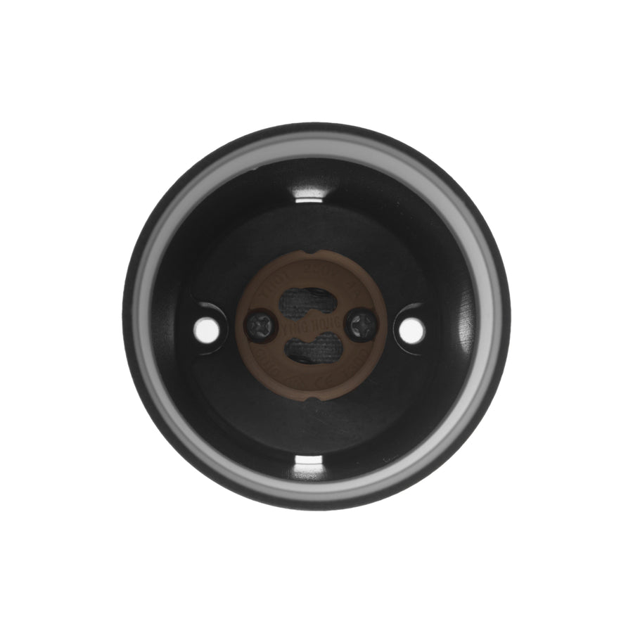 Maclean utanpåliggande armatur / rör, spot, rund, aluminium, GU10, 55x130mm, svart, MCE360 B+ LED-lampa GU10 7W Maclean Energy MCE437 WW varmvit 3000K, 220-240V~, 50/60Hz,