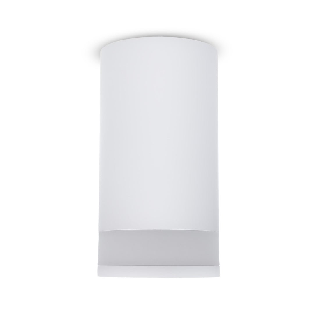 Maclean utanpåliggande armatur/rör, spot, rund, aluminium, GU10, 55x130mm, vit, MCE361 W+LED-lampa GU10 7W Maclean Energy MCE437 WW varmvit 3000K, 220-240V~, 50/60Hz, 490 lumen