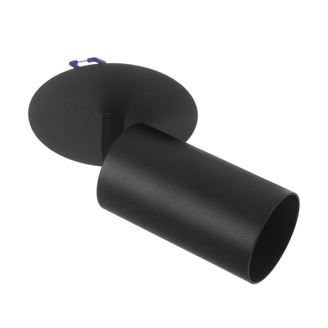 Maclean infälld armatur/rör, spot, rund, aluminium, GU10, 55x130mm, färg svart, MCE364 B 3st+ LED-lampa GU10 7W Maclean Energy MCE437 NW neutralvit 4000K, 220-240V~, 50/60Hz, 3st