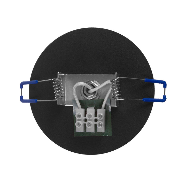 Maclean infälld armatur/rör, spot, rund, aluminium, GU10, 55x130mm, färg svart, MCE364 B 3st+ LED-lampa GU10 7W Maclean Energy MCE437 NW neutralvit 4000K, 220-240V~, 50/60Hz, 3st