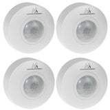 Maclean PIR rörelsedetektor, räckvidd 6m, tak, max. belastning 1200W, IP20, MCE314 W 4 st