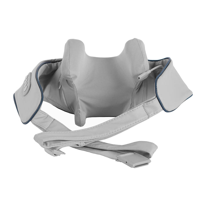 Massageredskap för axlar och nacke. Shiatsu, 5D-imiterade händer, 6 massagehuvuden, 3 lägen, 3 hastigheter, sladdlös, USB-C-laddningsport NACK- & SKULDERMASSAGER