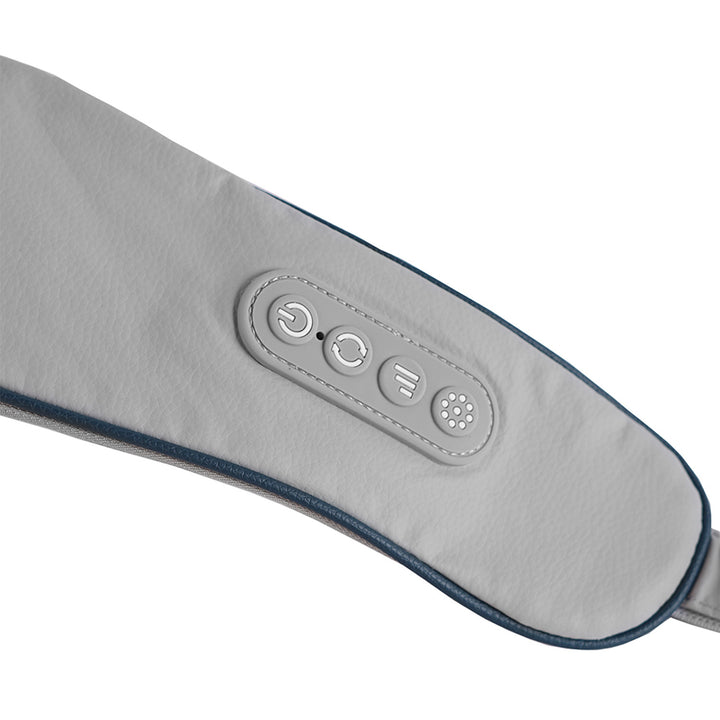 Massageredskap för axlar och nacke. Shiatsu, 5D-imiterade händer, 6 massagehuvuden, 3 lägen, 3 hastigheter, sladdlös, USB-C-laddningsport NACK- & SKULDERMASSAGER