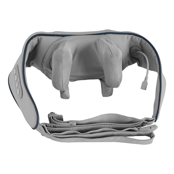 Massageredskap för axlar och nacke. Shiatsu, 5D-imiterade händer, 6 massagehuvuden, 3 lägen, 3 hastigheter, sladdlös, USB-C-laddningsport NACK- & SKULDERMASSAGER