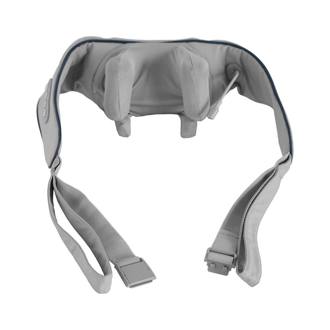 Massageredskap för axlar och nacke. Shiatsu, 5D-imiterade händer, 6 massagehuvuden, 3 lägen, 3 hastigheter, sladdlös, USB-C-laddningsport NACK- & SKULDERMASSAGER