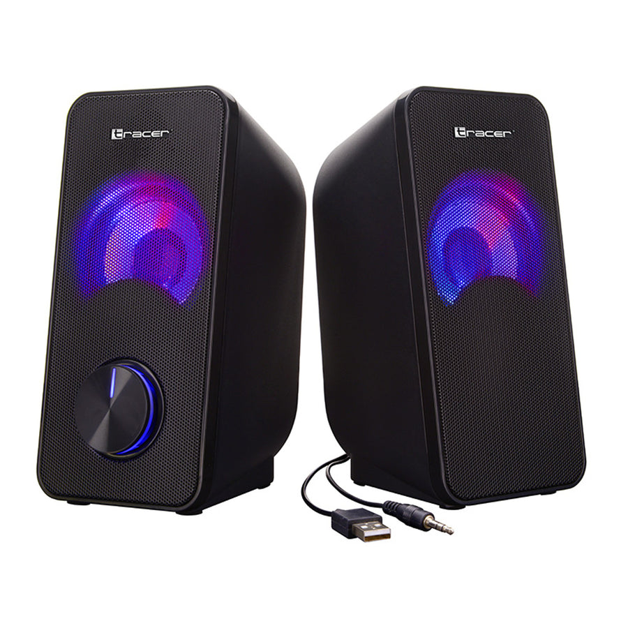 Tracer-högtalare, RGB-bakgrundsbelysning, 6 W RMS, USB-strömförsörjning, Loop