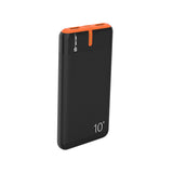 Tracer Powerbank, 10000 mAh, svart och orange, USB C, 2A, EnerGo