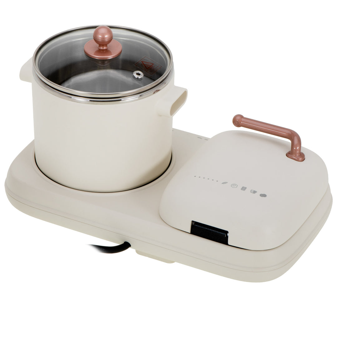 Frukoststation 2 i 1 - grill och kokkärl Adler AD 6421