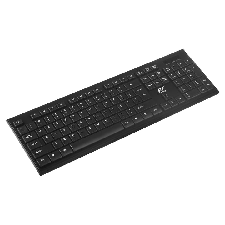 COMBO NanoRS trådlöst tangentbord + mus, RS580+Gaming tangentbord musmatta med RGB LED-bakgrundsbelysning NanoRS, 800x300x4mm, RS705