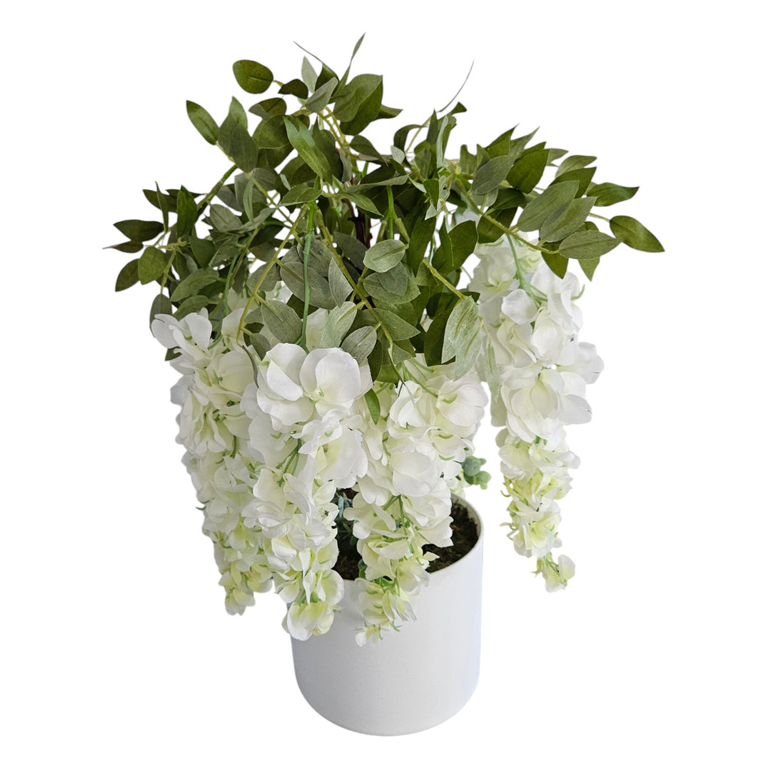 Damich konstgjord blåregn, 3-stänglade blommor, 9 blomställningar, 9pwb