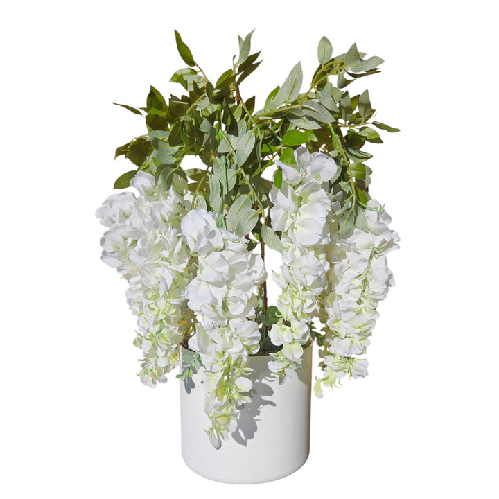 Damich konstgjord blåregn, 3-stänglade blommor, 9 blomställningar, 9pwb