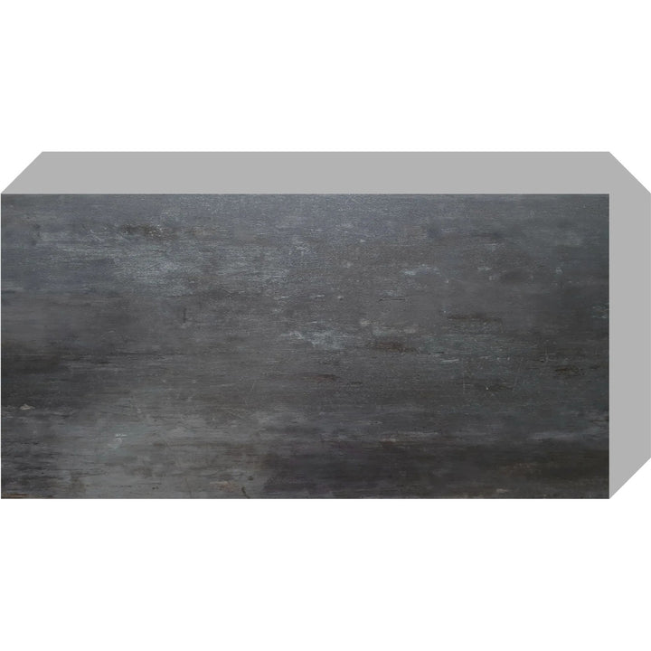 Fliesana självhäftande vägg- och golvplattor, set om 3, vattentäta, naturstensdesign, svart färg