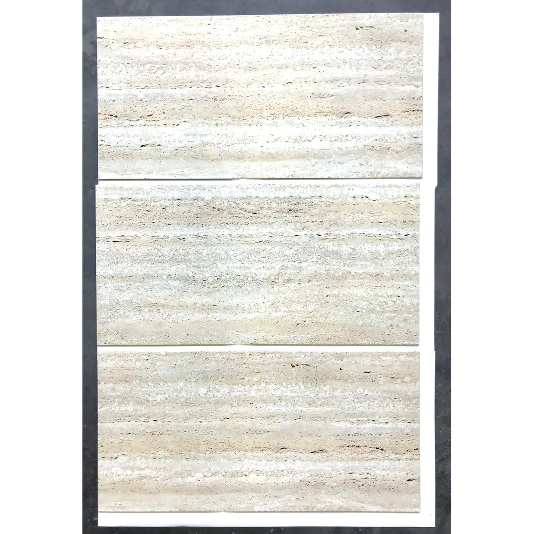 Fliesana självhäftande vägg- och golvplattor, set om 3, vattentäta, naturstensdesign