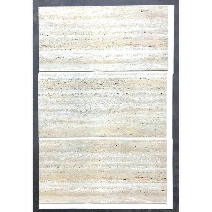 Fliesana självhäftande vägg- och golvplattor, set om 3, vattentäta, naturstensdesign