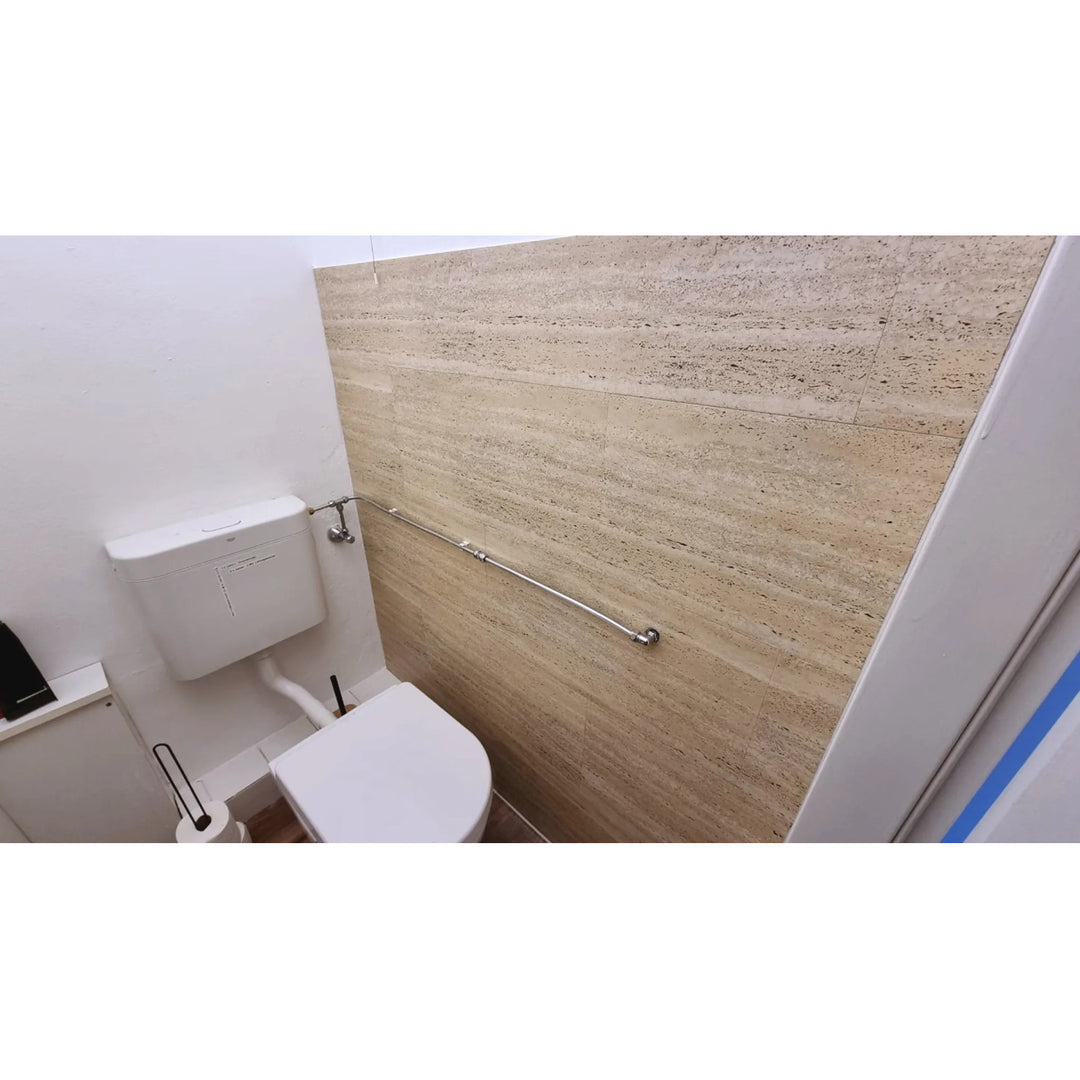 Fliesana självhäftande vägg- och golvplattor, set om 3, vattentäta, naturstensdesign