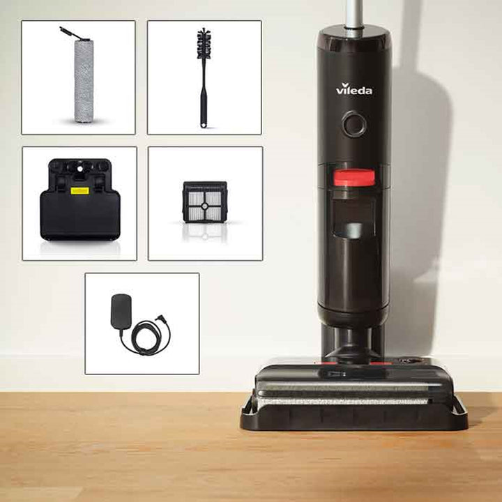 Sladdlös dammsugare Vileda Pure Clean S5 Plus med extra tillbehör