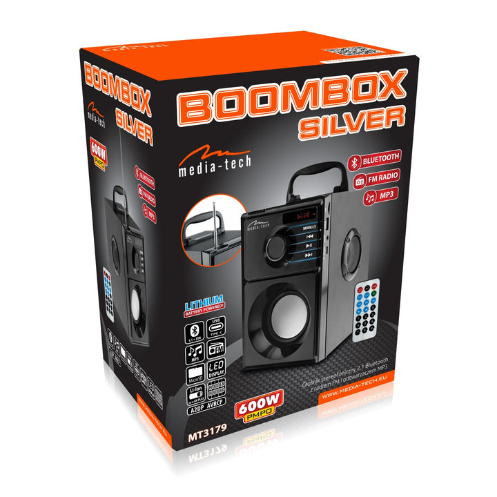 Media-Tech Trådlös högtalare, Bluetooth 5.1, FM-radio, AUX, RMS 15W, MT3179