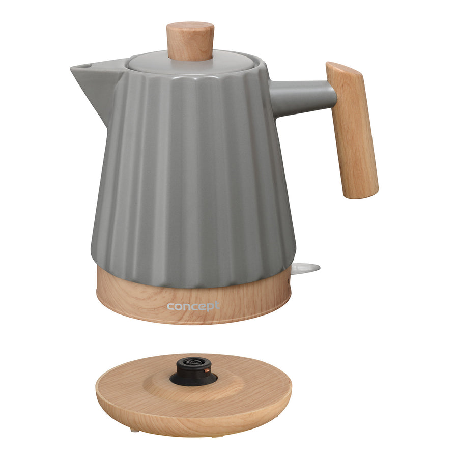 Concept vattenkokare, keramik, 1500W, 1,5L, mörkgrå, RK0092