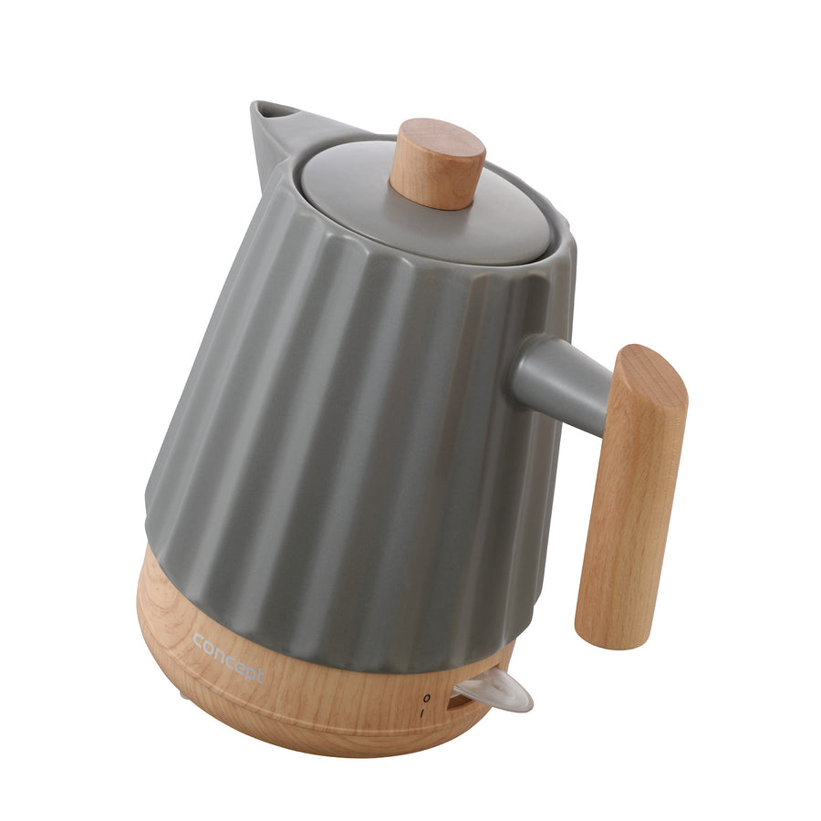 Concept vattenkokare, keramik, 1500W, 1,5L, mörkgrå, RK0092