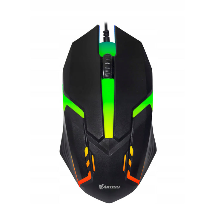 Vakoss gamingmus, RGB-bakgrundsbelyst, 1000 dpi, TM-5133K
