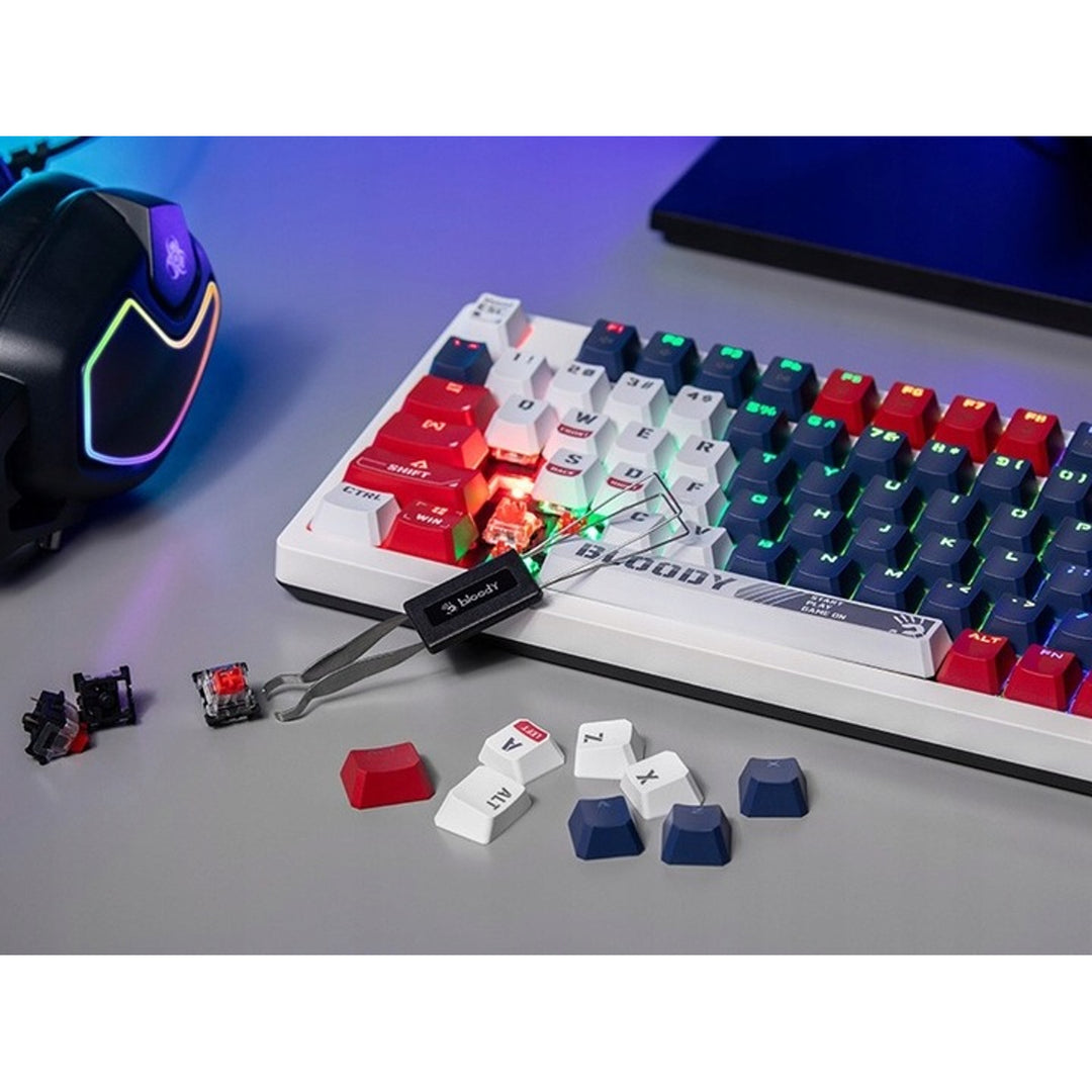 A4TECH BLOODY S98 USB Sports Navy Mekaniskt tangentbord (BLMS Red Plus Switches)