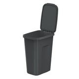 Papperskorg Keden, volym 35 liter, svart, COMPACTA Q PLUS