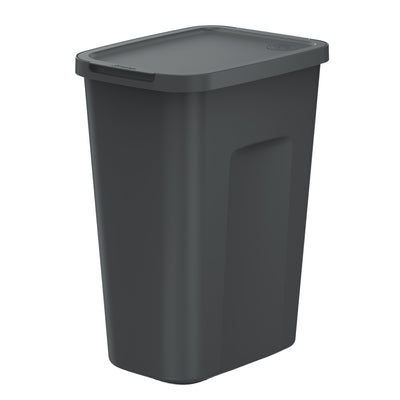 Papperskorg Keden, volym 35 liter, svart, COMPACTA Q PLUS