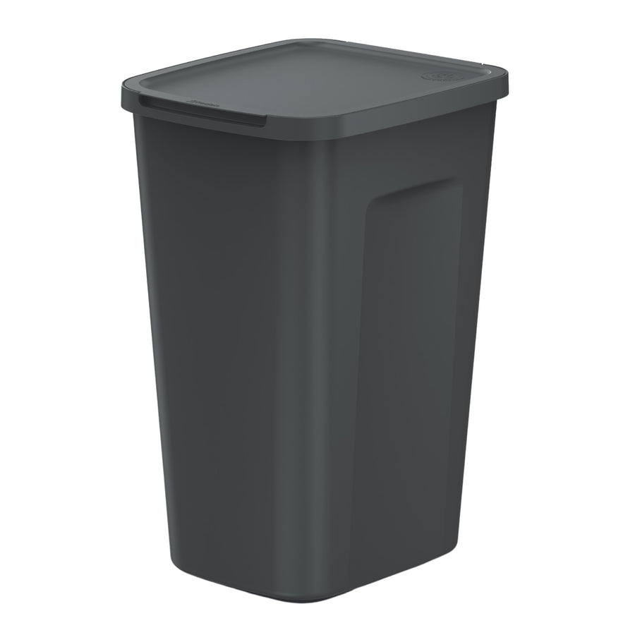 Papperskorg Keden, kapacitet 50 liter, svart, COMPACTA Q PLUS