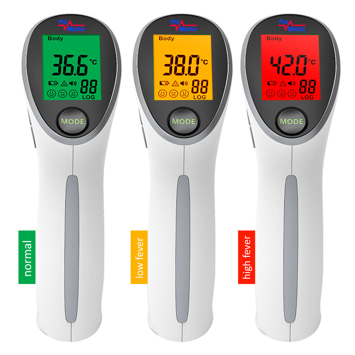 Promedix PR-870 1,5" HD LED medicinsk pulsoximeter + Promedix PR-960 beröringsfri infraröd medicinsk termometer