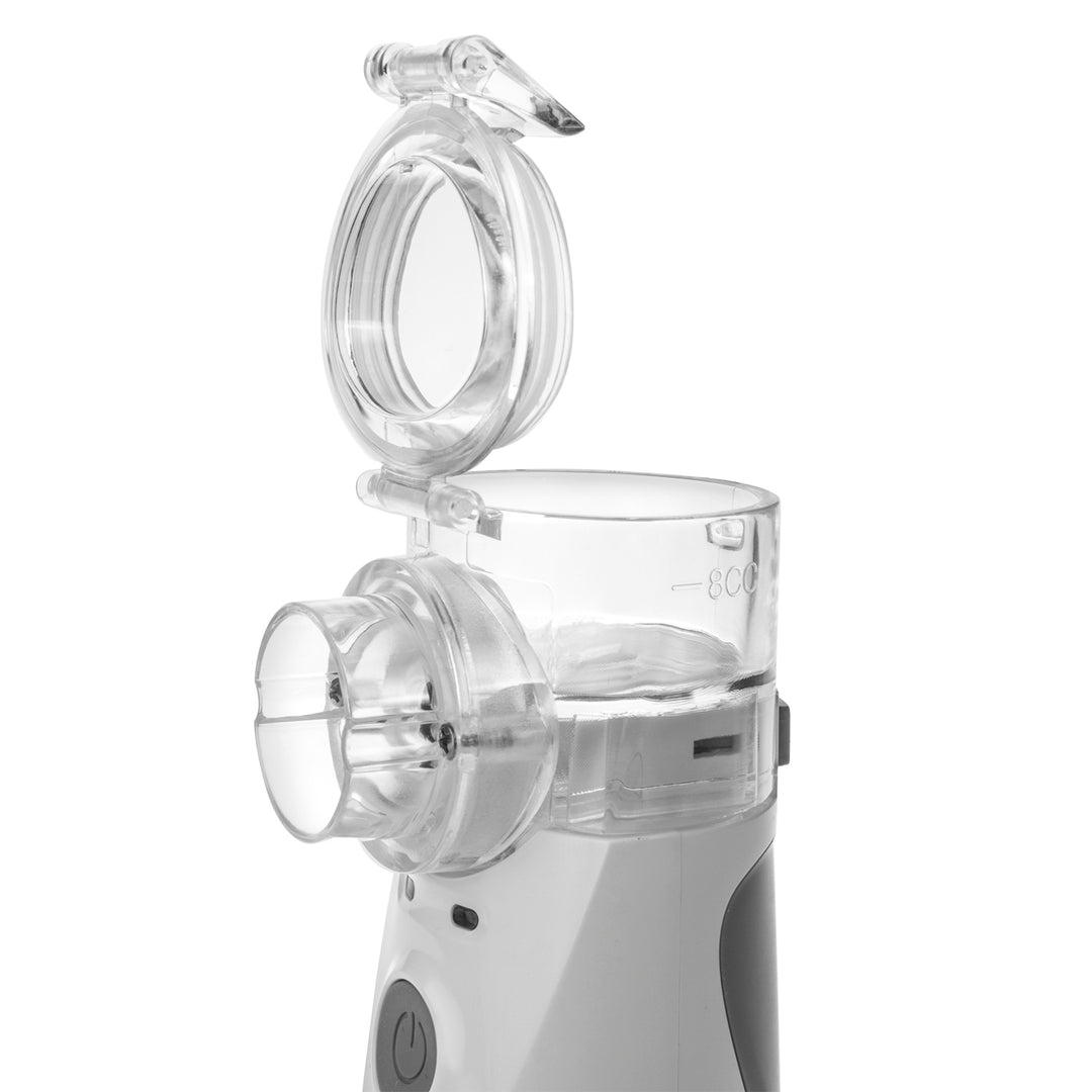 Promedix bärbar / handhållen sladdlös nebulisator inhalator, kit, masker, PR-835 + 2x Medicinska masker CE EN 14683:2019 - kit - blå färg 10 delar Promedix PR-280 BFE>98%.