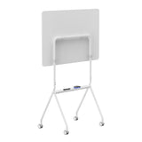 Ergo Office mobil skrivtavla, horisontell, vit, enkelsidig, med hylla, tavlans mått 1190x790mm, ER-306