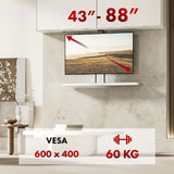 Elektriskt tak- och golvhandtag, utdragbar Maclean, 43''-88''', VESA 600x400, max 60kg, 100-240V AC,50/60Hz