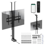 Elektriskt tak- och golvhandtag, utdragbar Maclean, 43''-88''', VESA 600x400, max 60kg, 100-240V AC,50/60Hz