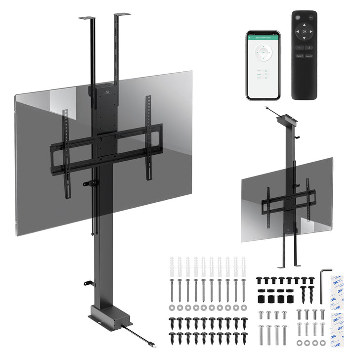 Elektriskt tak- och golvhandtag, utdragbar Maclean, 43''-88''', VESA 600x400, max 60kg, 100-240V AC,50/60Hz