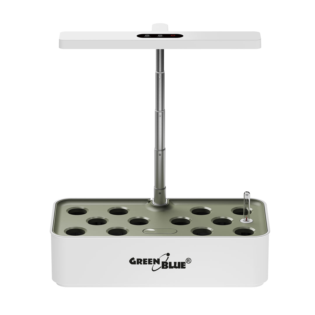 GreenBlue Intelligent odlingssystem för inomhusväxter, SMART kruka, 4L kapacitet, för 12 växter, fullspektrum LED, GB133