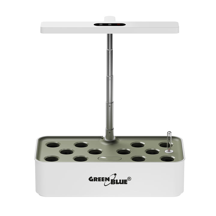 GreenBlue Intelligent odlingssystem för inomhusväxter, SMART kruka, 4L kapacitet, för 12 växter, fullspektrum LED, GB133