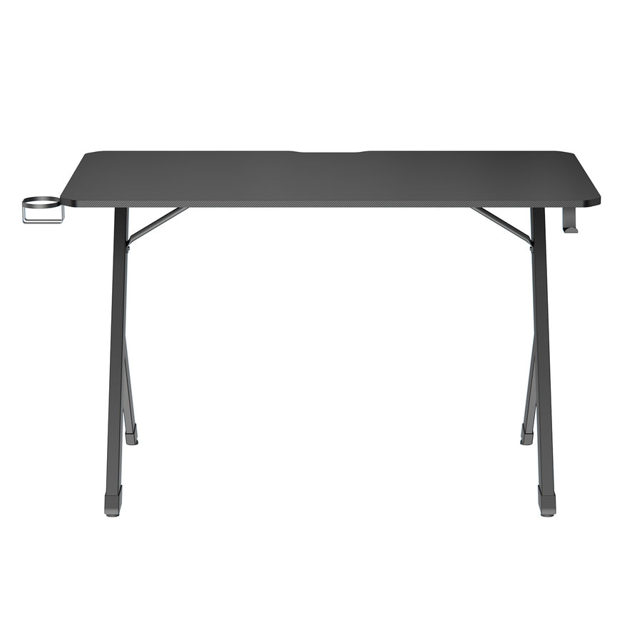 NanoRS gamingbord, svart, med hörlurs- och mugghållare, max. 75kg, mått 1200x600x750mm, RS101