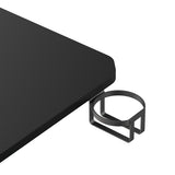 NanoRS gamingbord, svart, med hörlurs- och mugghållare, max. 75kg, mått 1200x600x750mm, RS101