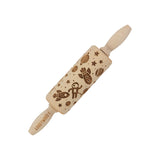 Goody Woody graverad tårtroller, 23,5 cm, bokträ, kosmosdesign