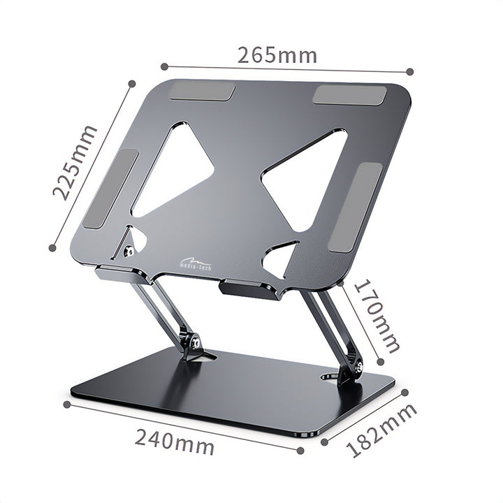 Justerbart, ergonomiskt laptop-stativ 10-17 tum LAPTOP-STÅND Media-Tech MT2661