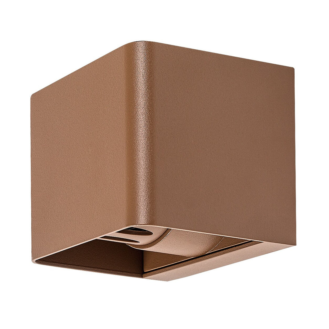 Rabalux Hallstatt 10W vägglampa för utomhusbruk IP54 brun