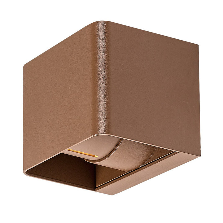 Rabalux Hallstatt 10W vägglampa för utomhusbruk IP54 brun