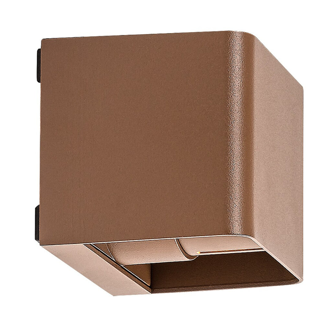 Rabalux Hallstatt 10W vägglampa för utomhusbruk IP54 brun