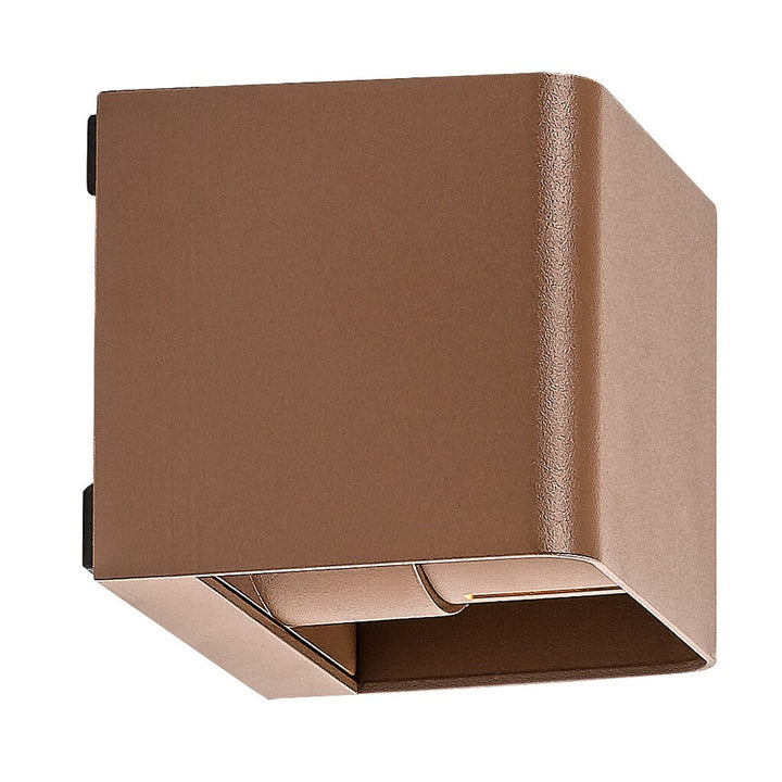 Rabalux Hallstatt 10W vägglampa för utomhusbruk IP54 brun