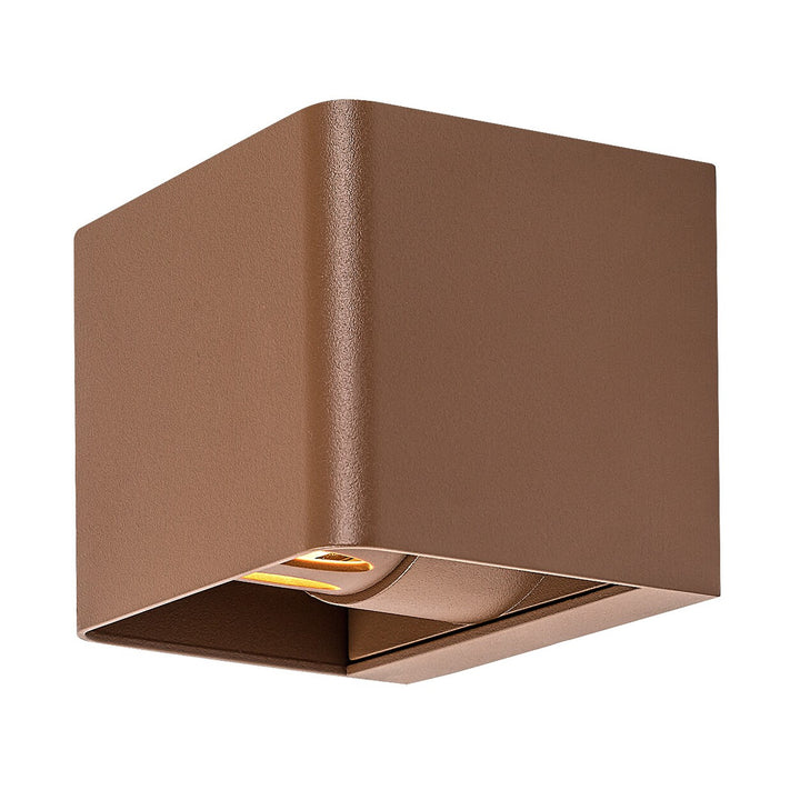 Rabalux Hallstatt 10W vägglampa för utomhusbruk IP54 brun