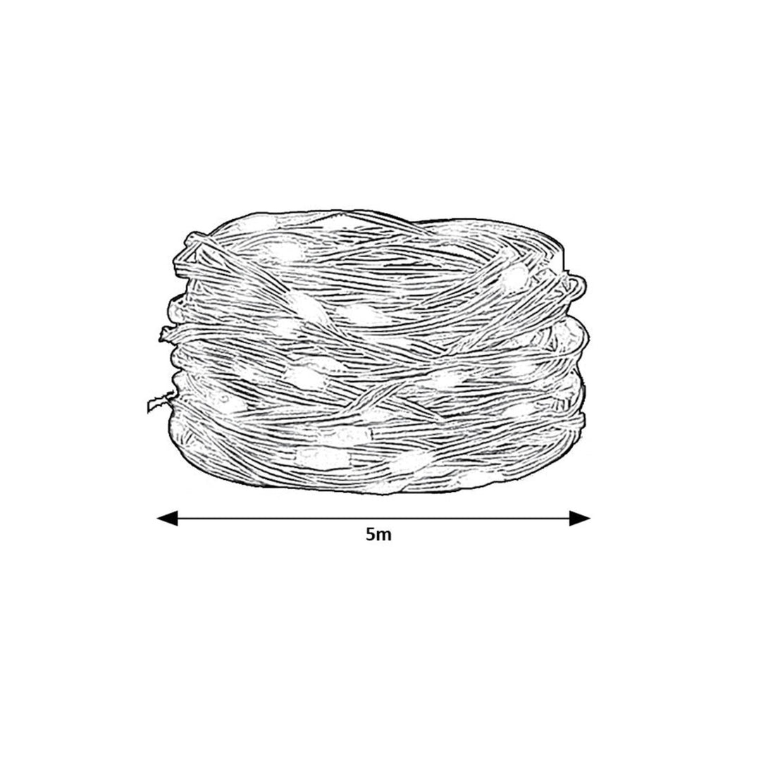 Rabalux utomhusbelysning, RGB LED-slinga, IP44, Wi-Fi, Bluetooth, Biri