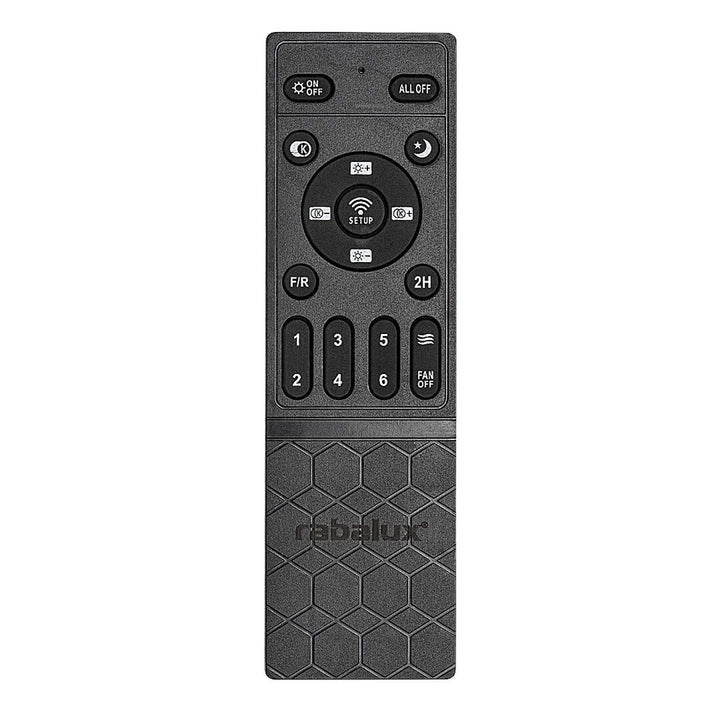 Rabalux taklampa, med fläkt, 40W, svart, Fanfy