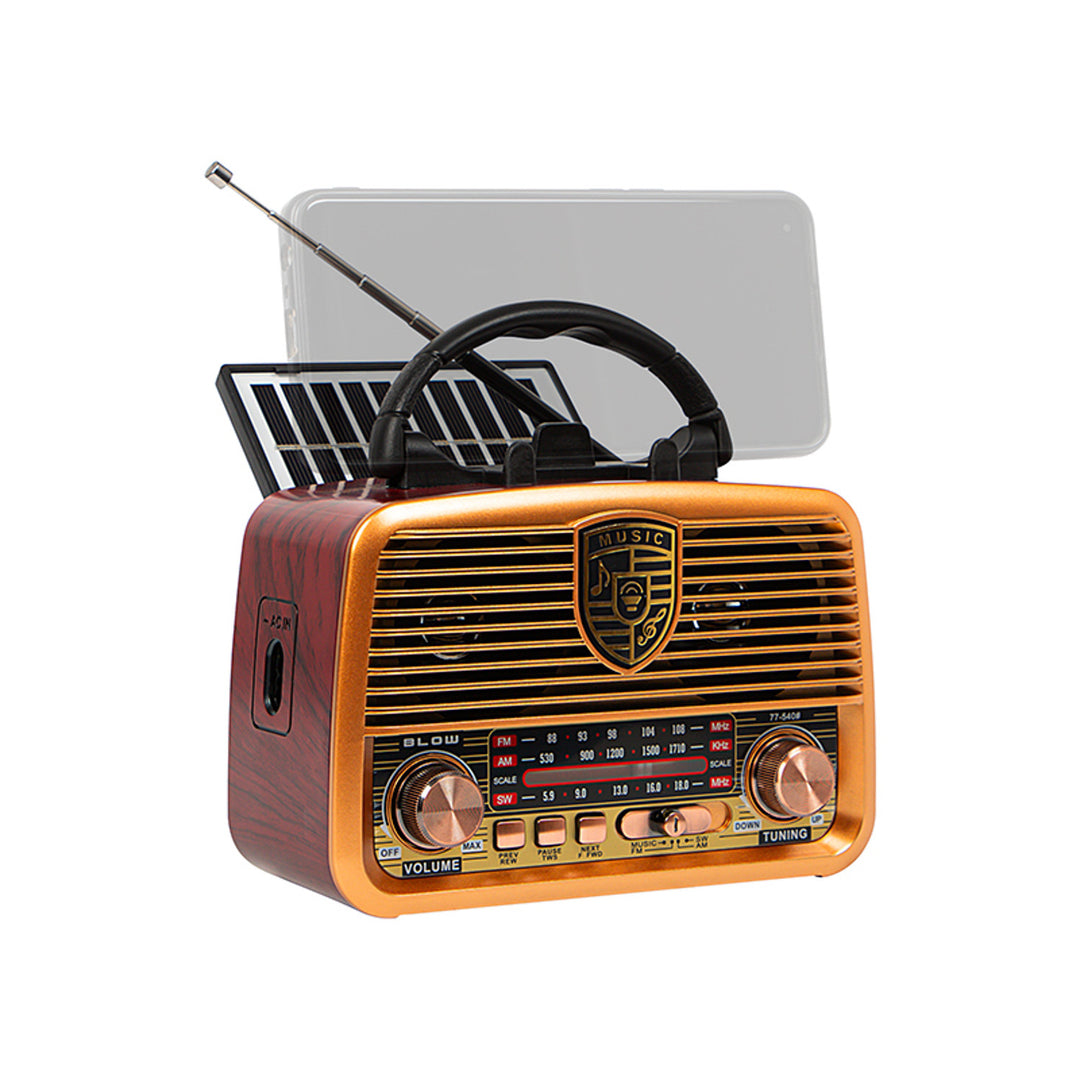 AM/FM BT BLOW RA10 bärbar solcellsradio