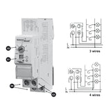 GreenBlue DIN-skenmonterad automatisk trappbelysning, 30s-10m styrning, max 2300 W, GB114, 3 st